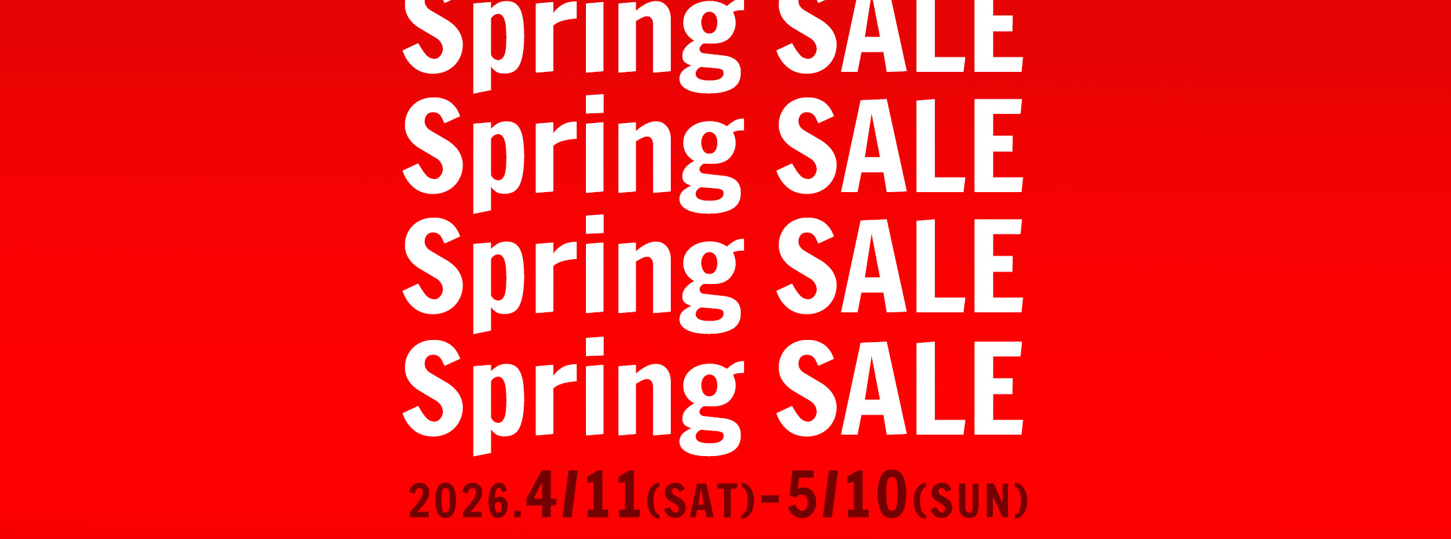 エバンス スプリングセール2026年4月11日から5月10日