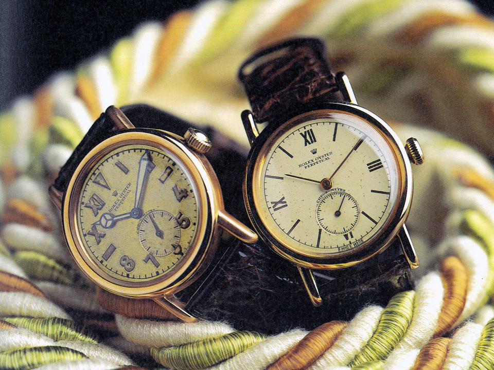 バブルバック シリンダーケース ユニークダイアルとローマダイアル